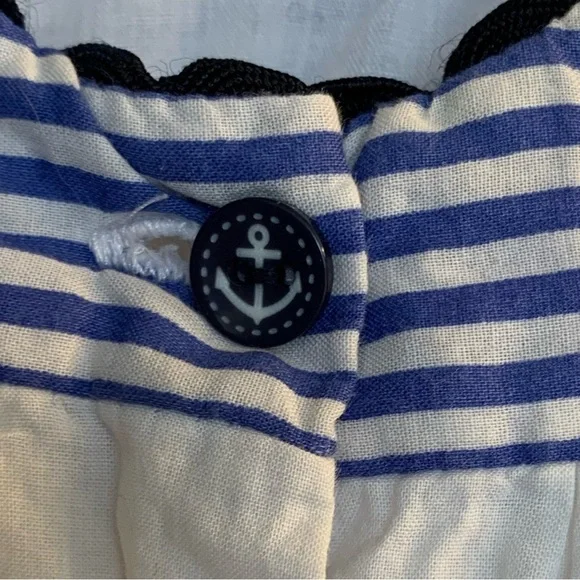 MARITIMES Sailboat Cotton Blend Sleeveless Dress Size 6-9 Months - Picture 2 of 8